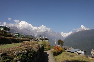 Trekking trail in central Nepal