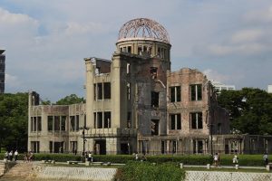 Hiroshima cityscape near the station, Japan