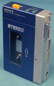 The original Sony Walkman, which made personal listening portable