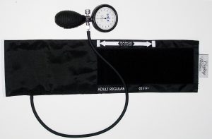 A classic blood pressure measuring device