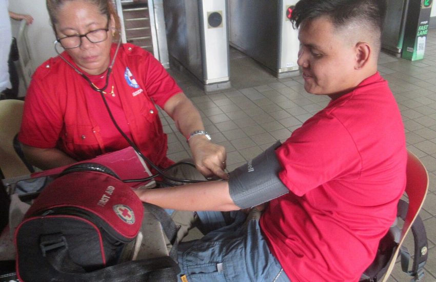 Measuring a person's blood pressure