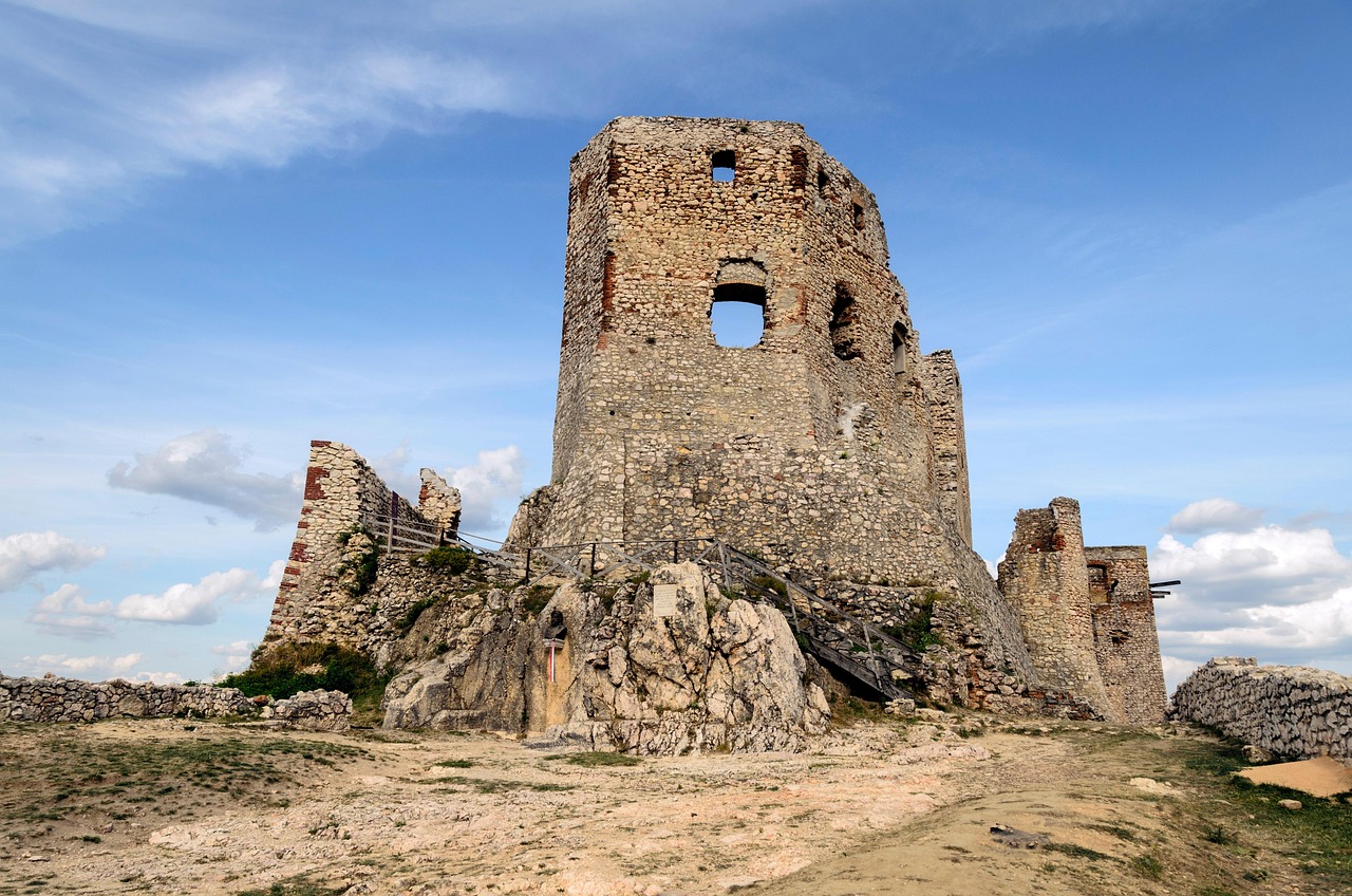 A ruined hilltop castle, one of many fortresses in the Hungarian landscape