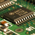 An integrated circuit on a microchip