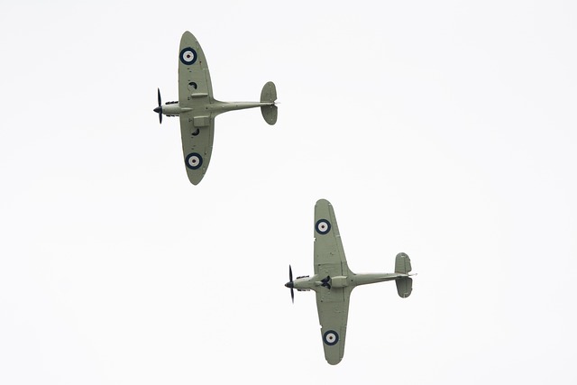 A wartime aircraft on display