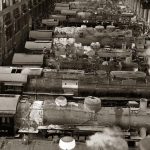 A steam engine and factory