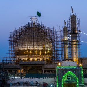 The golden domed Al Askari shrine in Samarra, a major site of Shia Islam