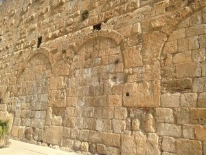 The honey-colored stone of Jerusalem, the ancient city that has been the focus of Jewish faith and identity across the millennia.
