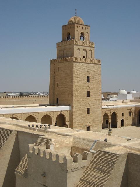 A historic courtyard in Kairouan