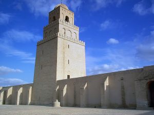 The prayer hall of the Great Mosque of Kairouan