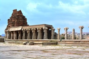 The ruined temples and boulder landscape of Hampi, capital of the Vijayanagara empire