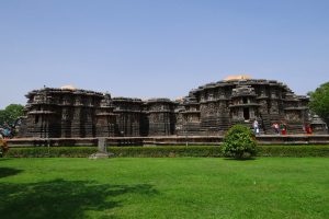 Intricately carved Hoysala temple stonework in southern Karnataka