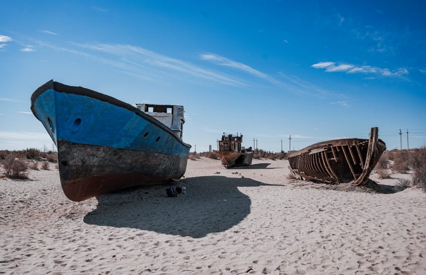 The shrinking Aral Sea, Karakalpakstan
