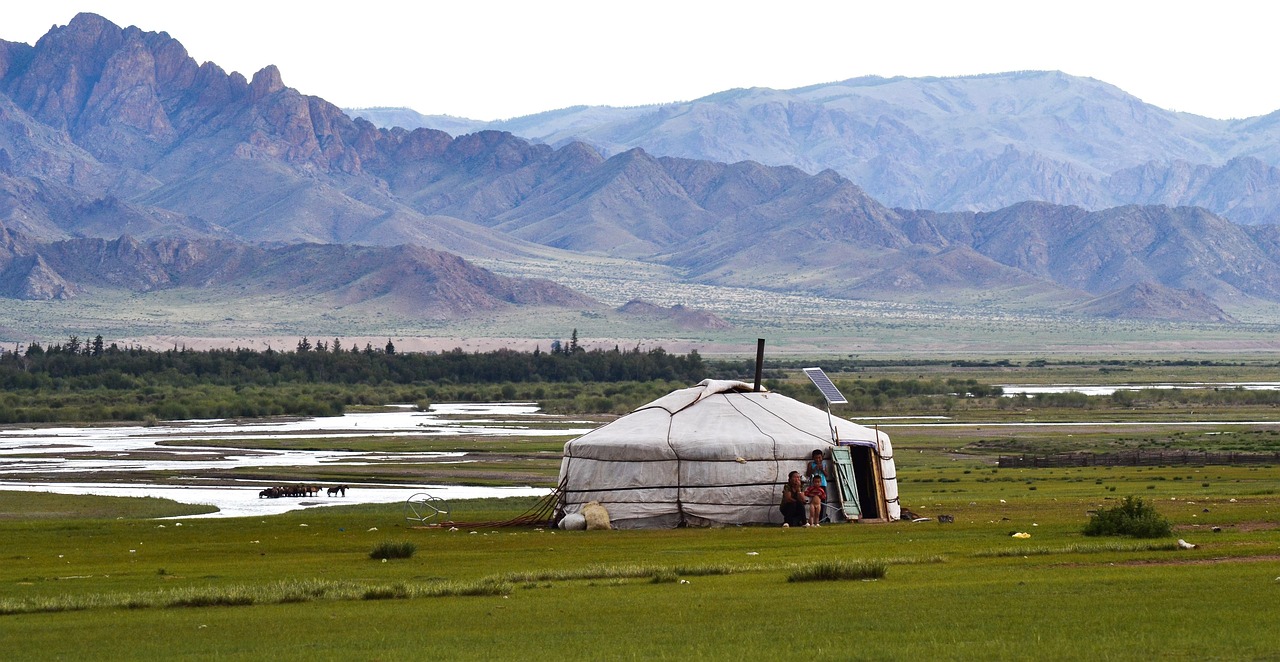 Traditional Kazakh yurt