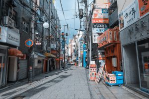 Kobe port and harborland