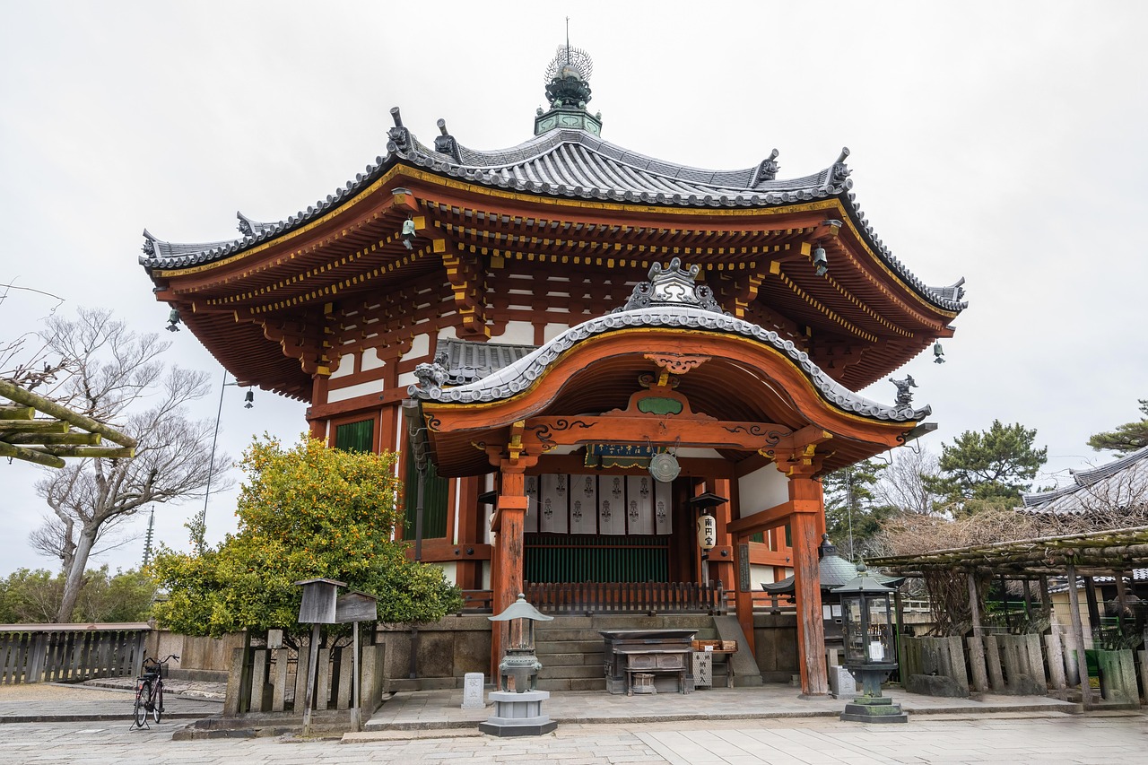 Kofuku-ji five-story pagoda in Nara, Japan