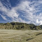 Mountains and lake of Kyrgyzstan