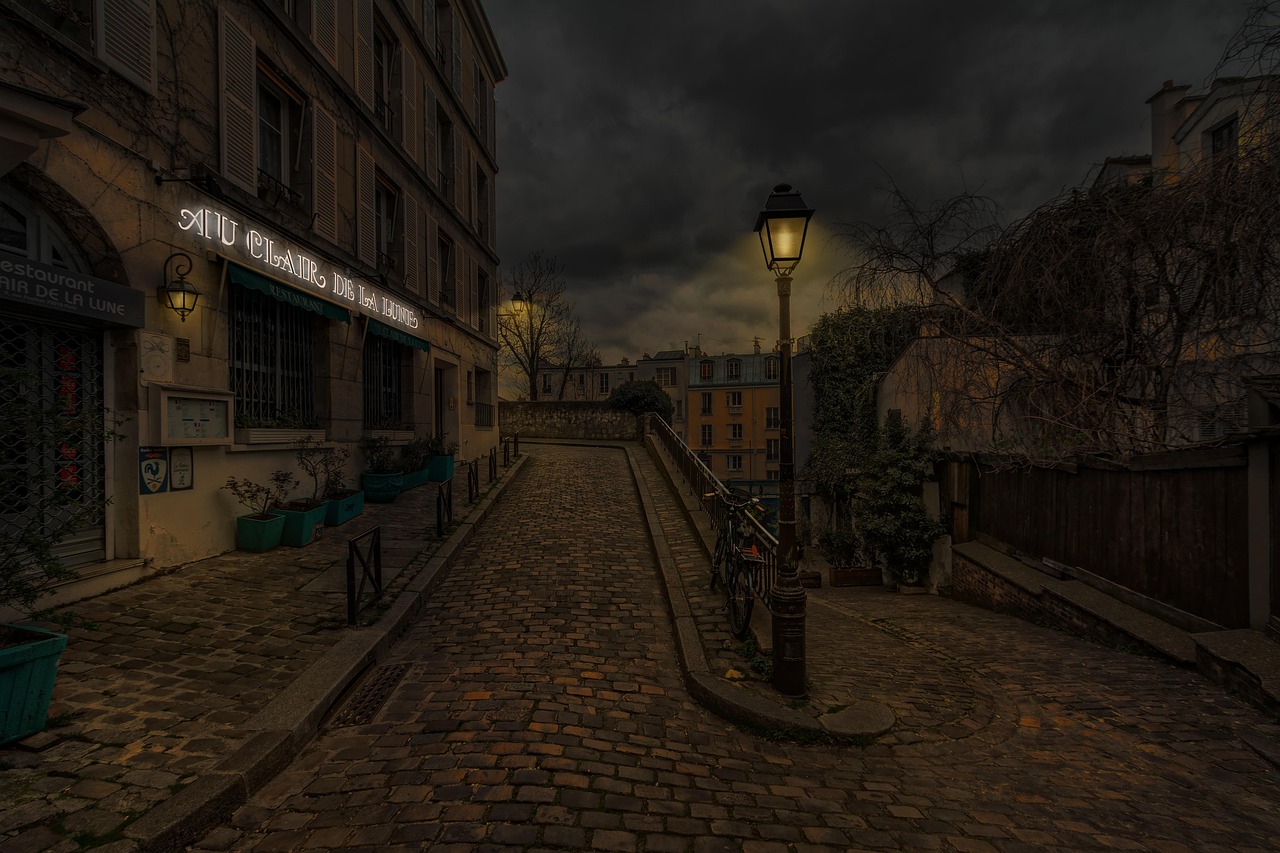 A characterful street in Le Marais