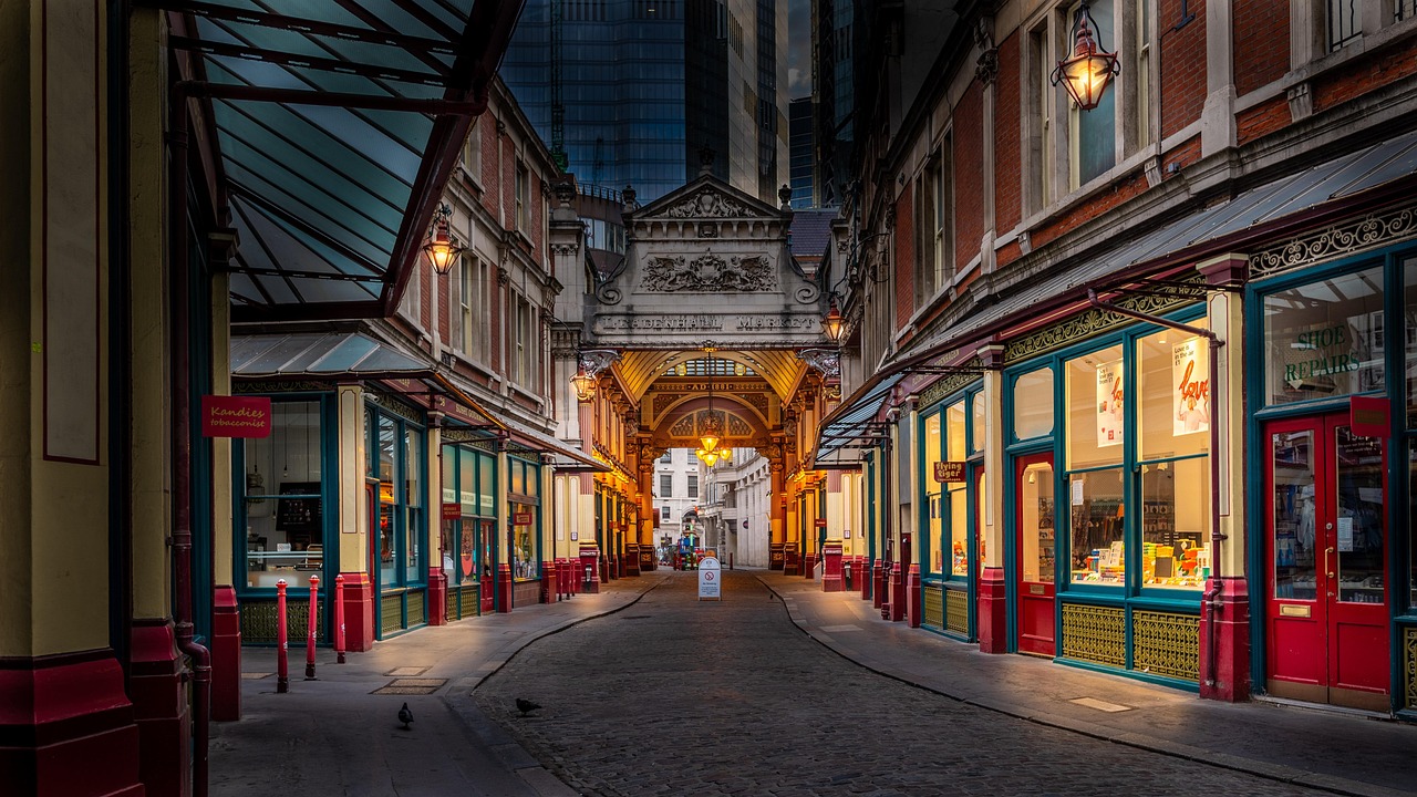 The painted roof of Leadenhall Market