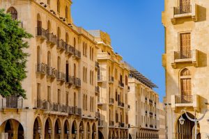 The cityscape of Beirut, the capital of Lebanon, a metropolis rebuilt many times over after war and disaster.