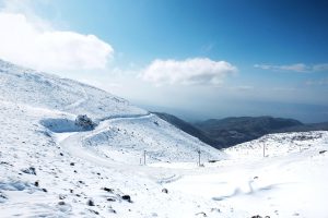 The mountains of Lebanon, whose heights have sheltered the country’s diverse religious communities for centuries.