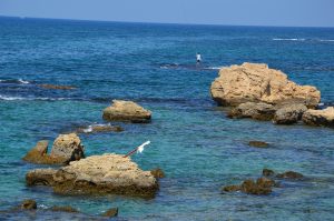The Mediterranean coast of Lebanon, where the ancient Phoenician seafarers once launched their ships.