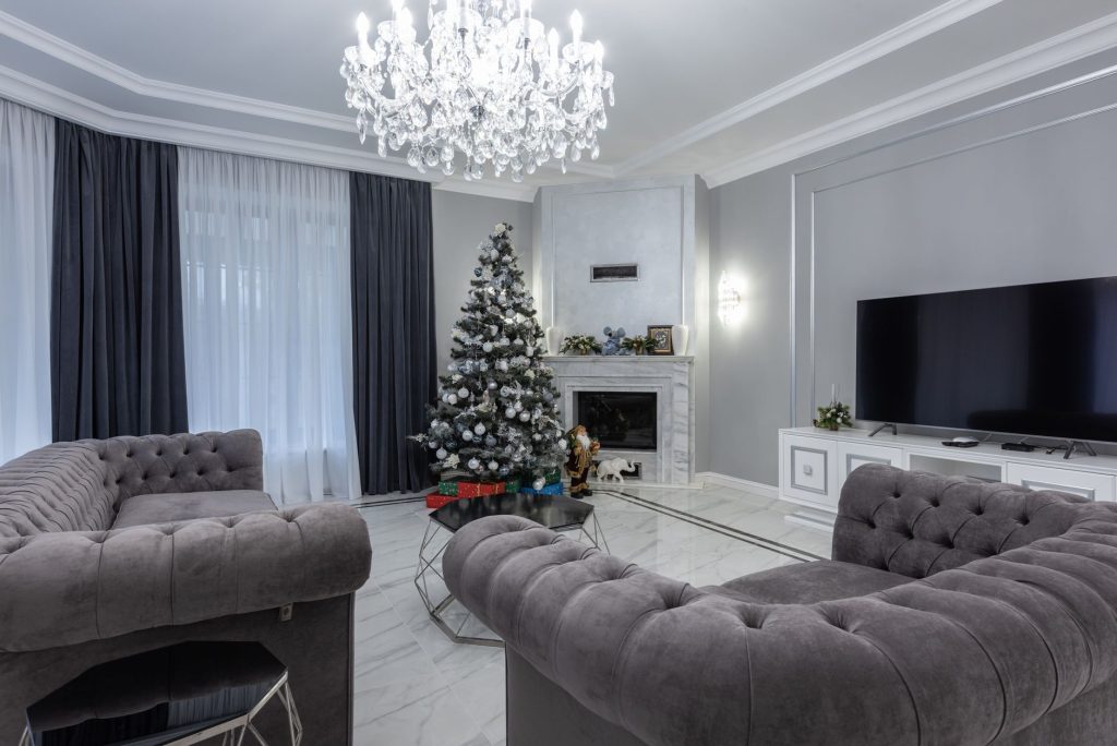 Living Room Decorations in Gray Tones