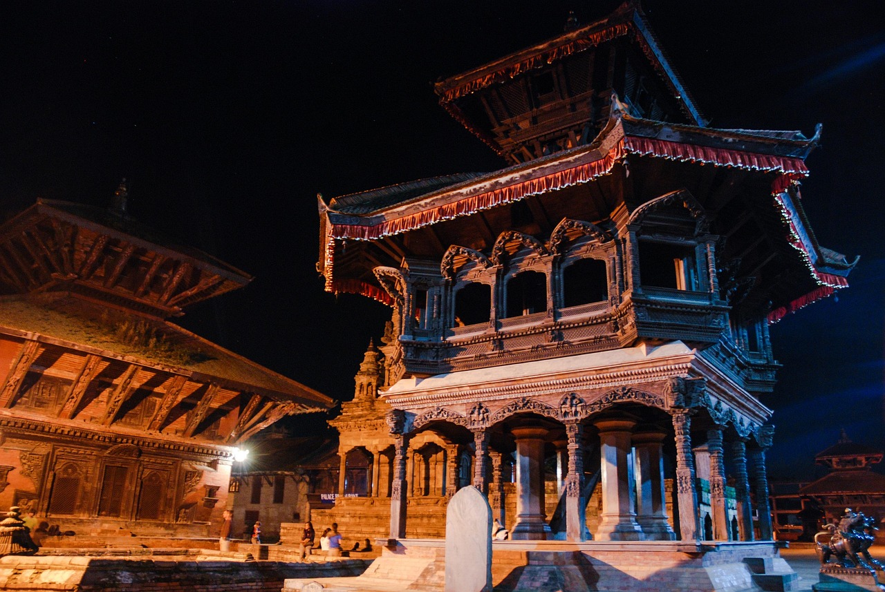 Trekking path through the Nepali hills