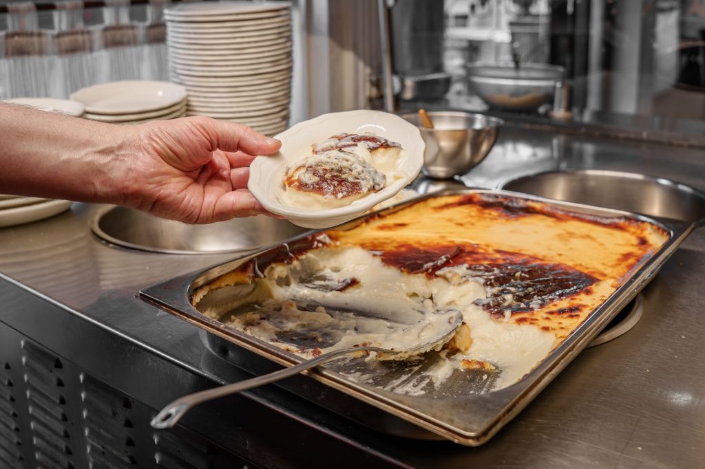 Making Kazandibi Dessert