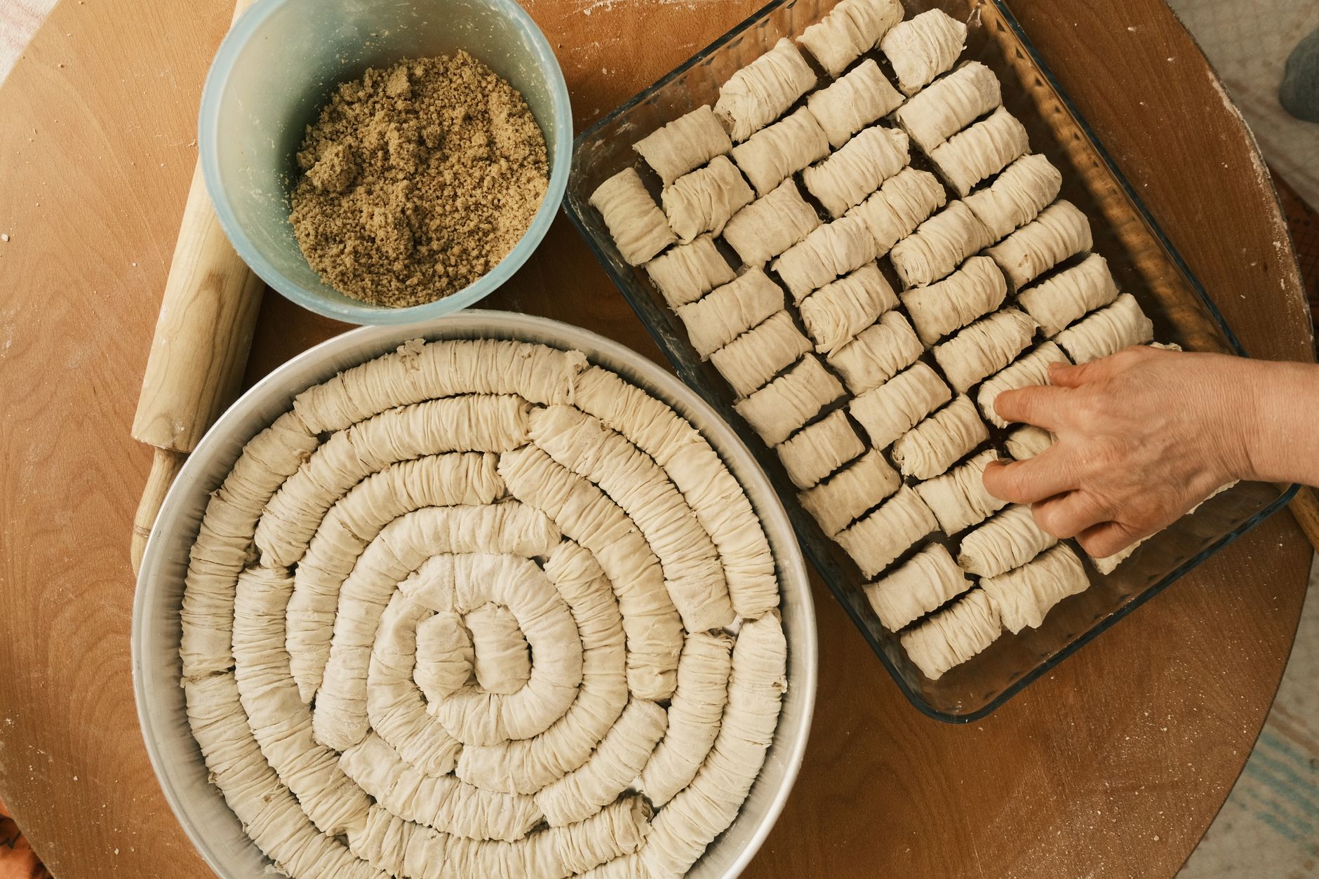 Making Kazandibi Dessert