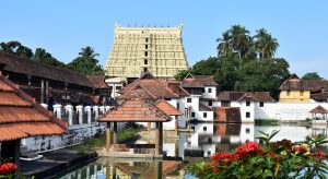 A temple gateway in Thiruvananthapuram, capital of Kerala