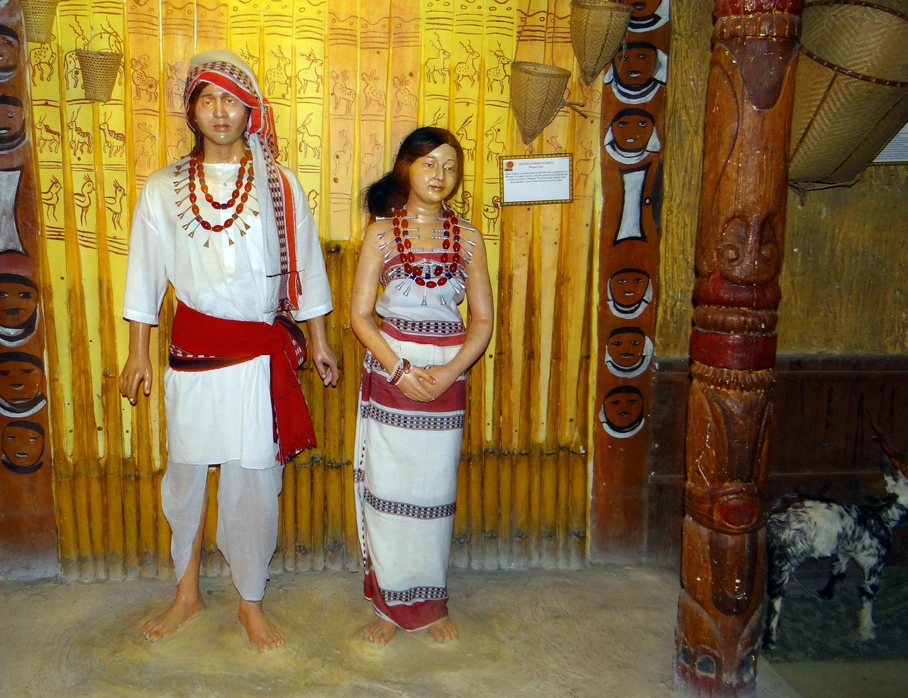 A gathering of hill people of the northeastern frontier in traditional dress