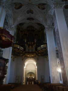 Interior of the basilica