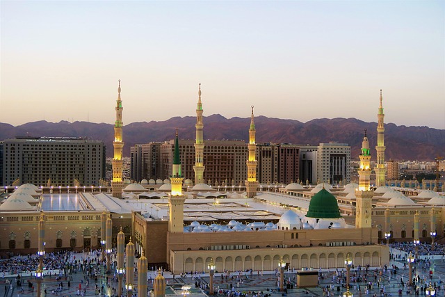 Inside the Prophet’s Mosque in Medina