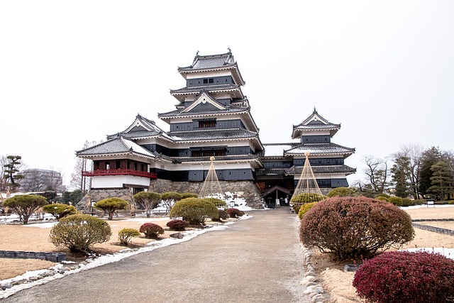 Matsumoto Castle reflected in water