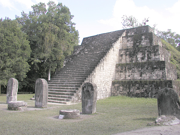 Plaza and pyramid at Tikal