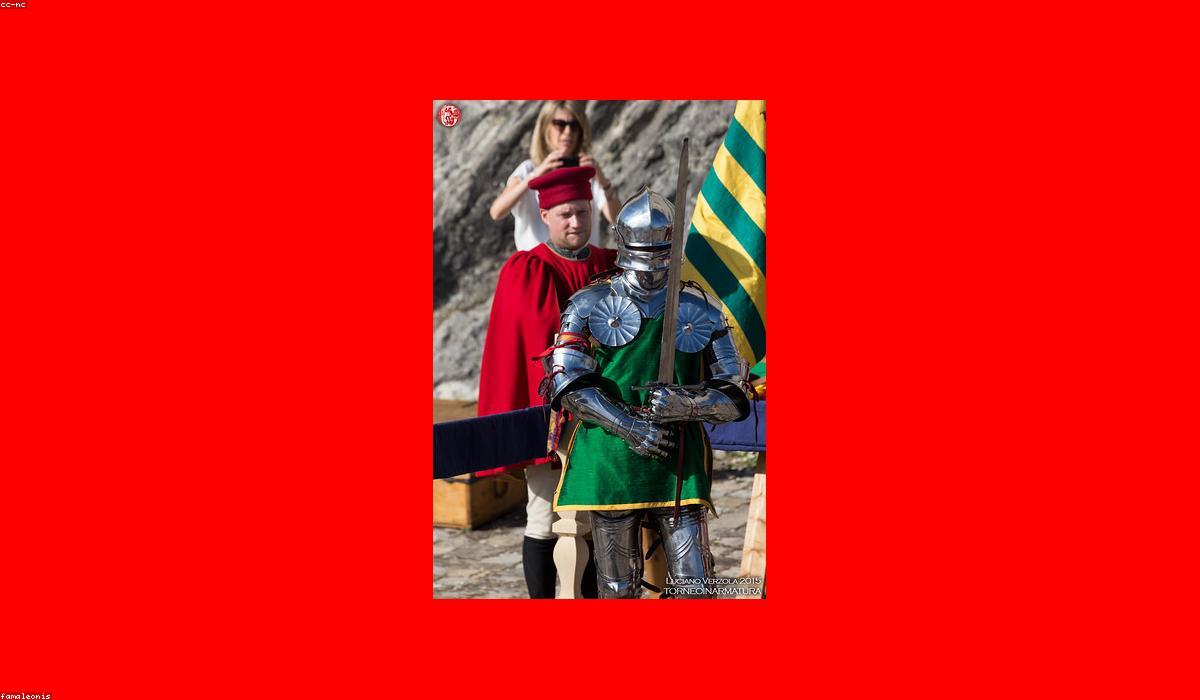 A suit of medieval armour