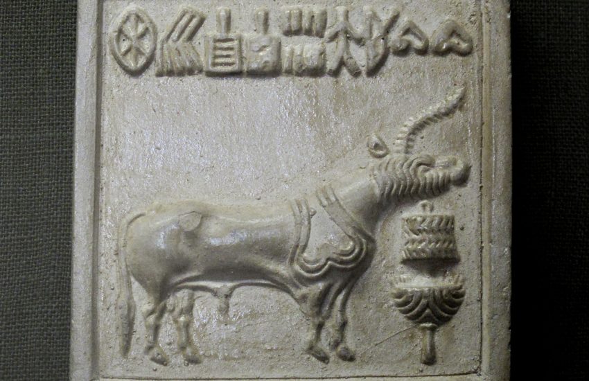 Unicorn. Mold of Seal, Indus valley civilization