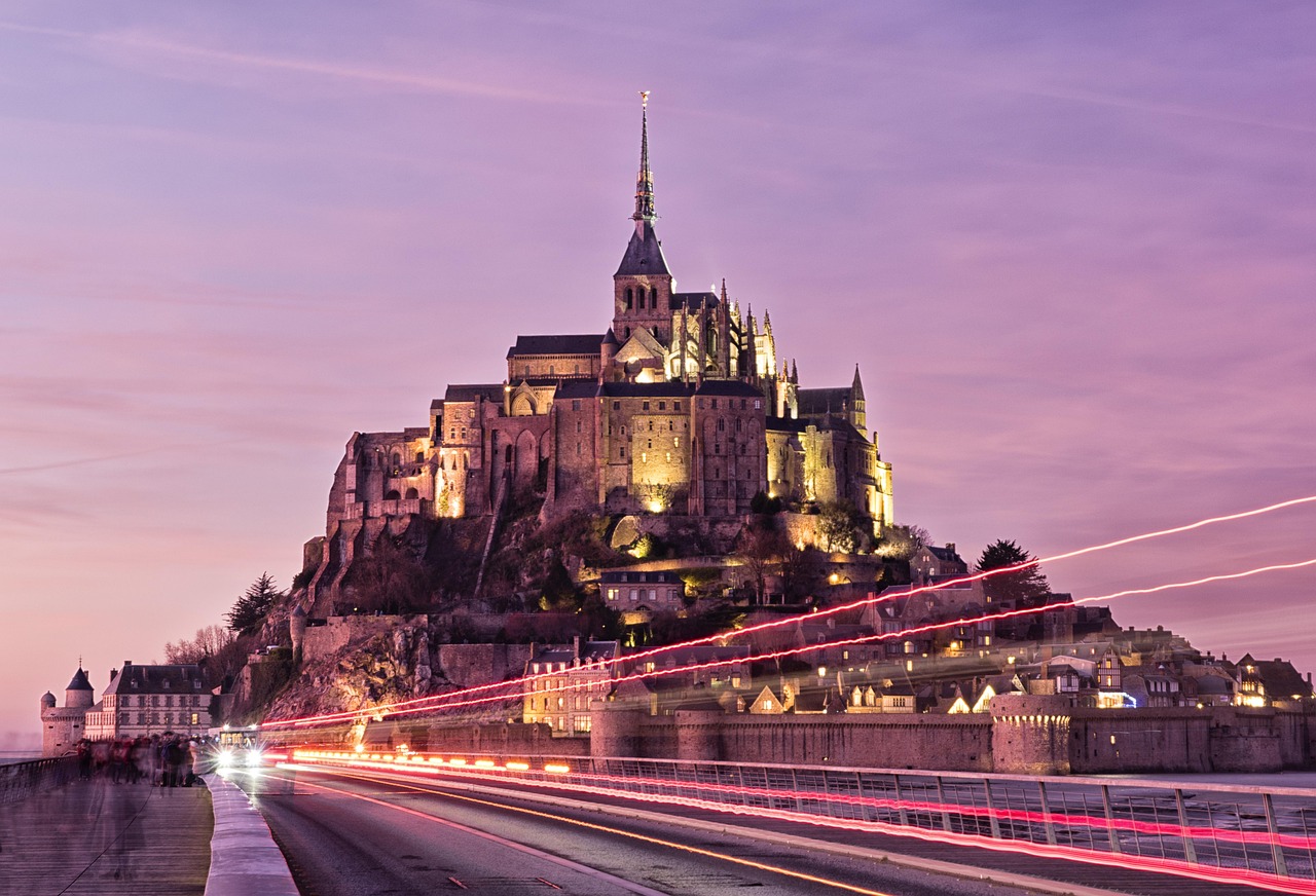 Mont-Saint-Michel reflected in the water