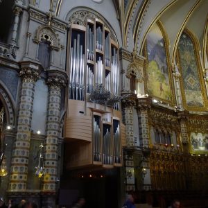 The church interior at Montserrat