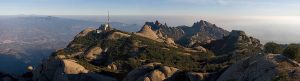 The jagged mountains of Montserrat