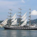 Nagasaki harbor and waterfront, Japan