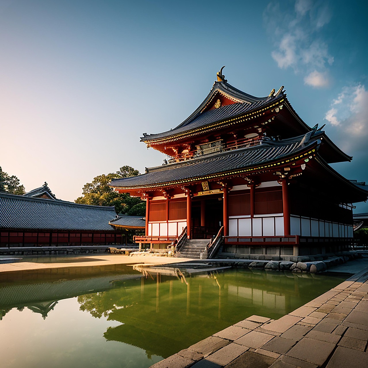 Temple and pagoda in Nara, Japan