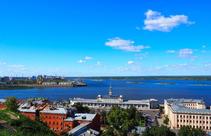 Central Nizhny Novgorod cityscape