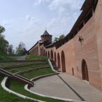 The red-brick Nizhny Novgorod Kremlin towers