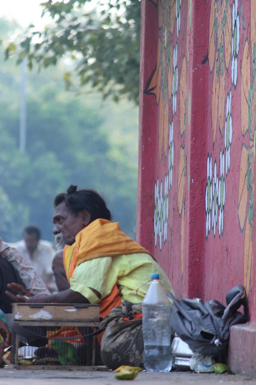 A busy Indian street market, the lively heart of town life