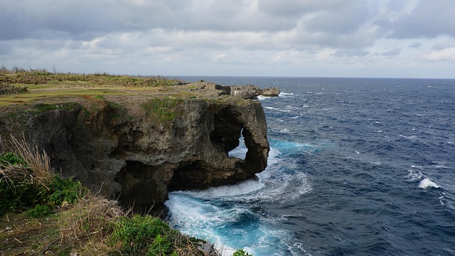 Okinawa beach and sea