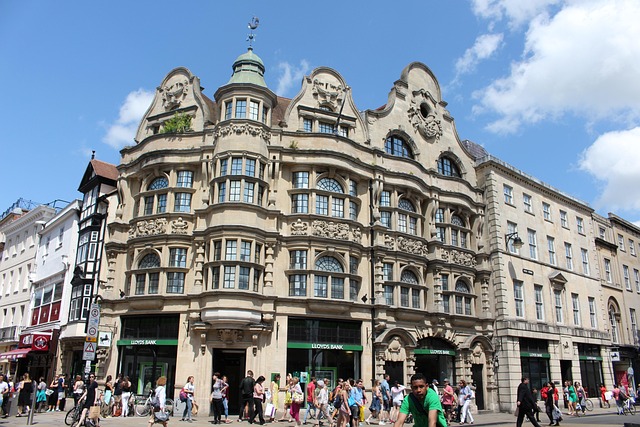 Shopfronts along Oxford Street