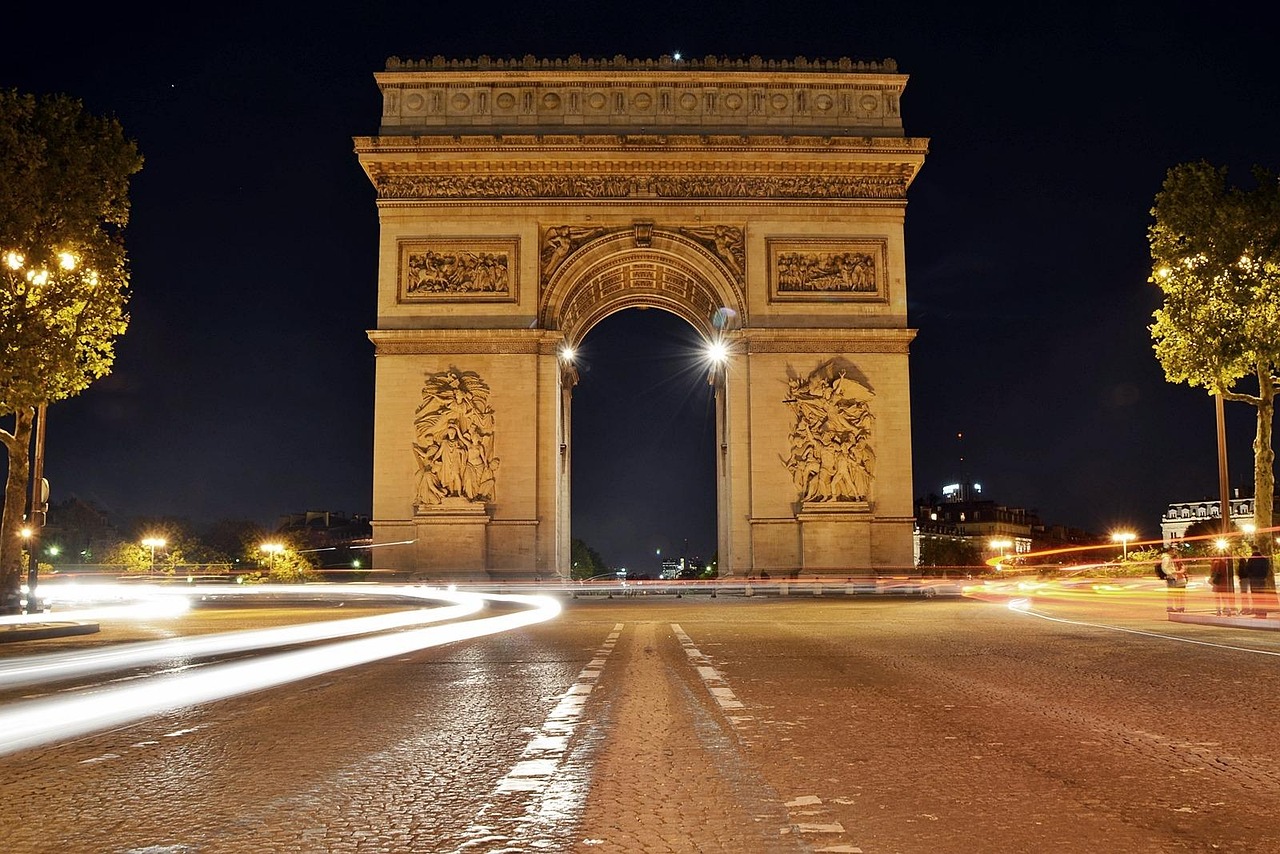 The Arc de Triomphe