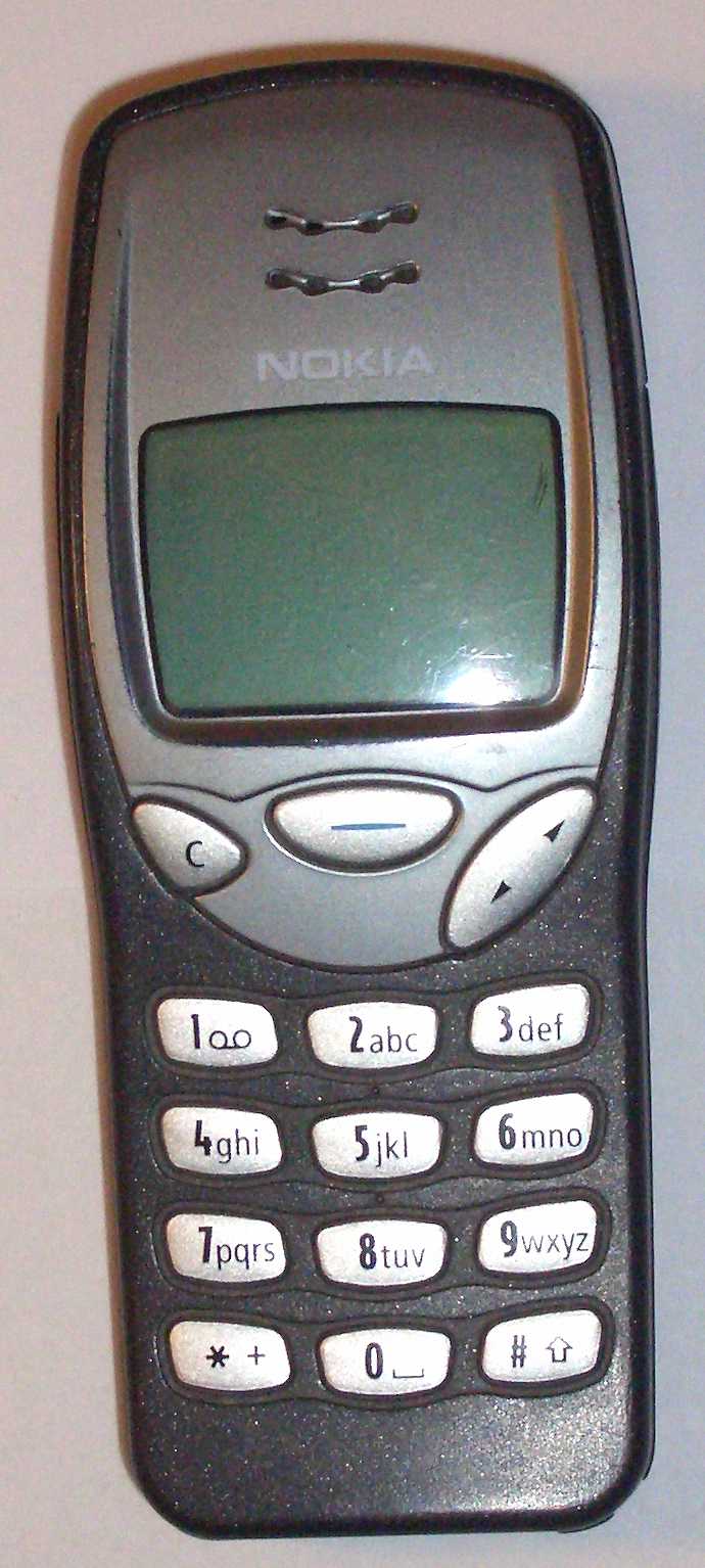 The Nokia 3210, an iconic late-1990s mobile phone
