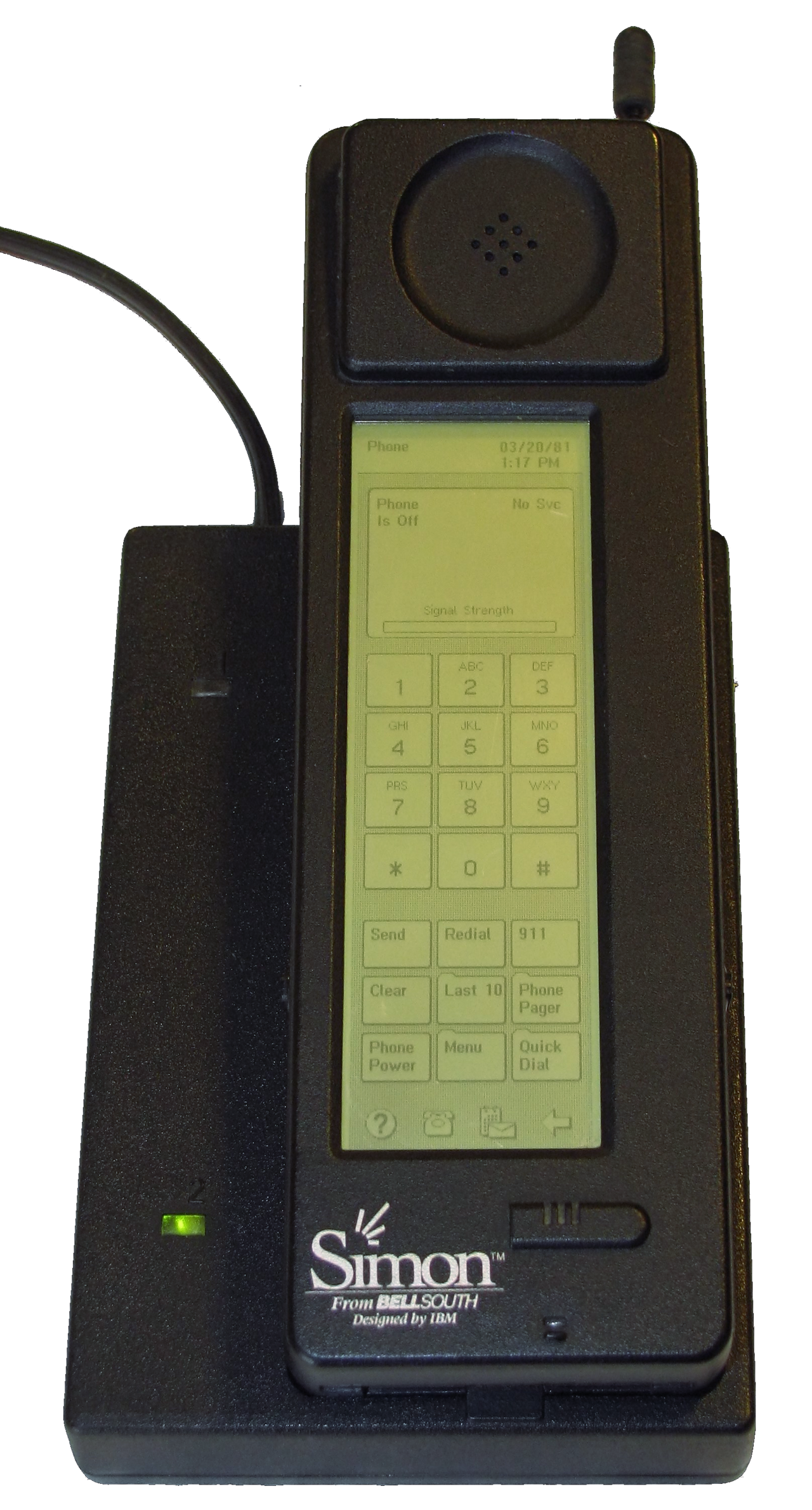 The IBM Simon, widely regarded as the first smartphone